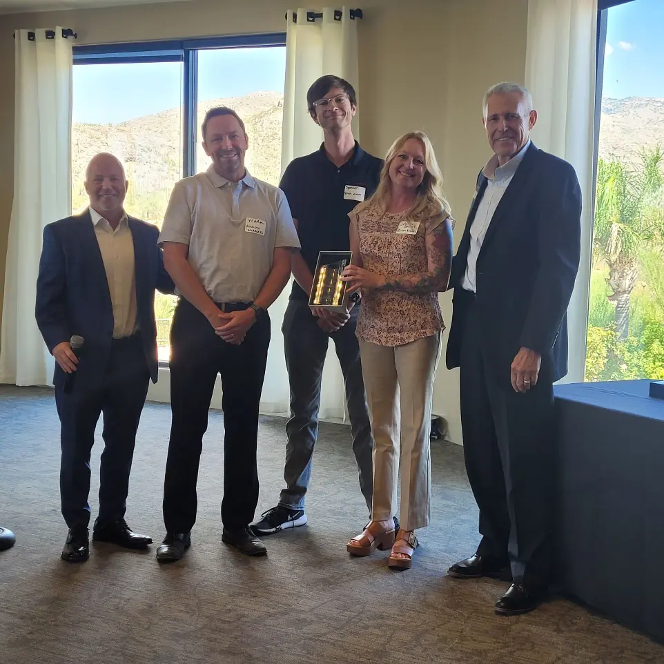 Accepting Vail Gamechanger Award from Vail Chamber of Commerce